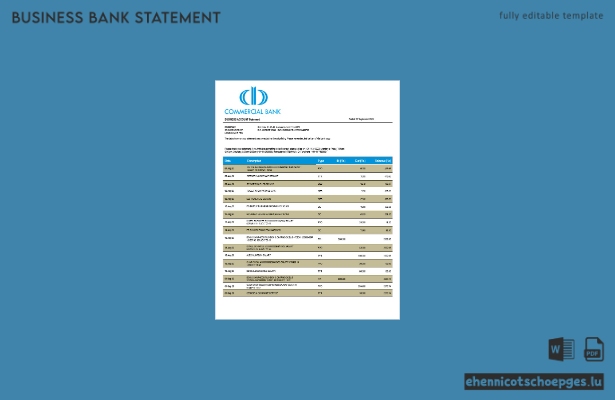 Beispiel für eine Firmenerklärung einer Geschäftsbank (Word- und PDF-Datei)